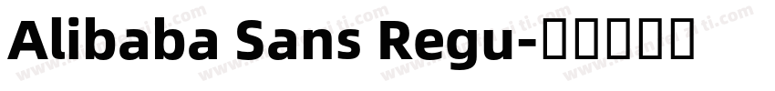Alibaba Sans Regu字体转换